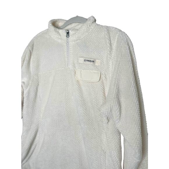 Magellan Outdoor Sherpa Pullover Sweater Women's Size XL White Classic Fit - Picture 2 of 9
